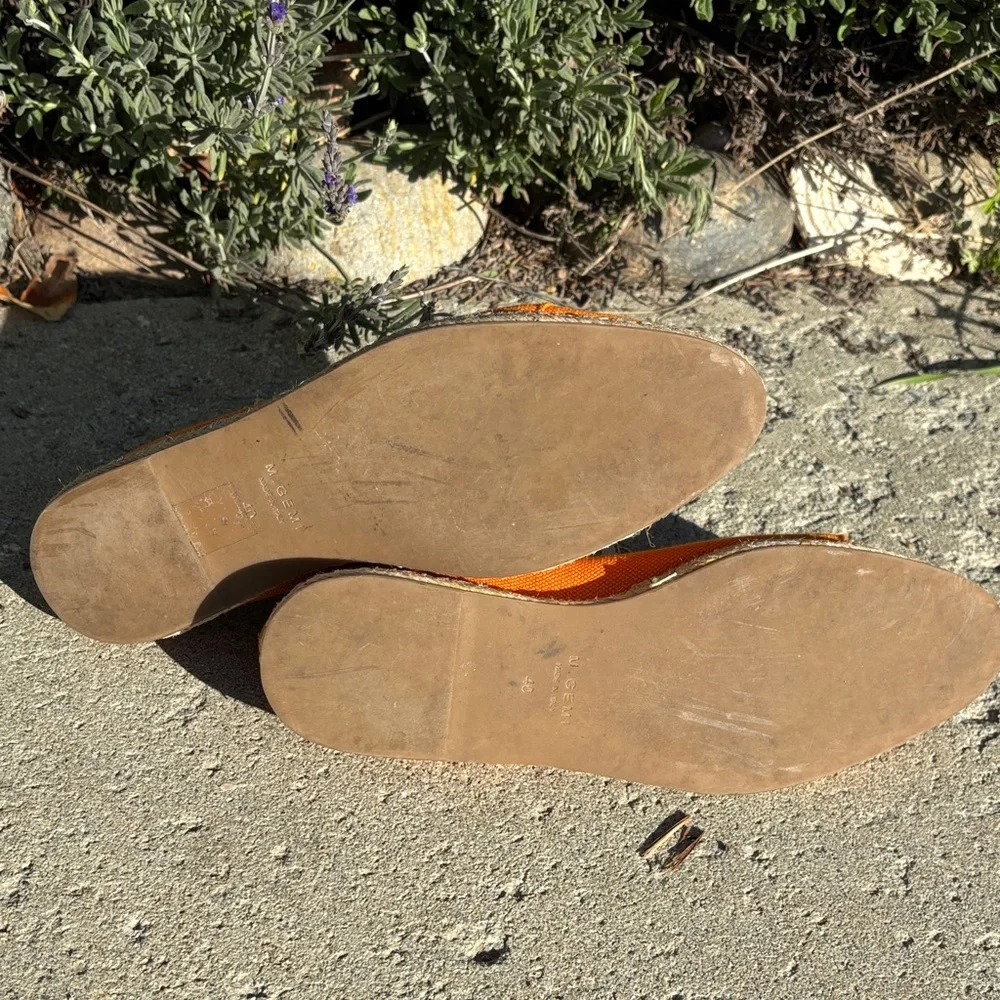 M.‎ Gemi Vibrant Orange Espadrille Sneakers. Sz 9.5-10/EU 40